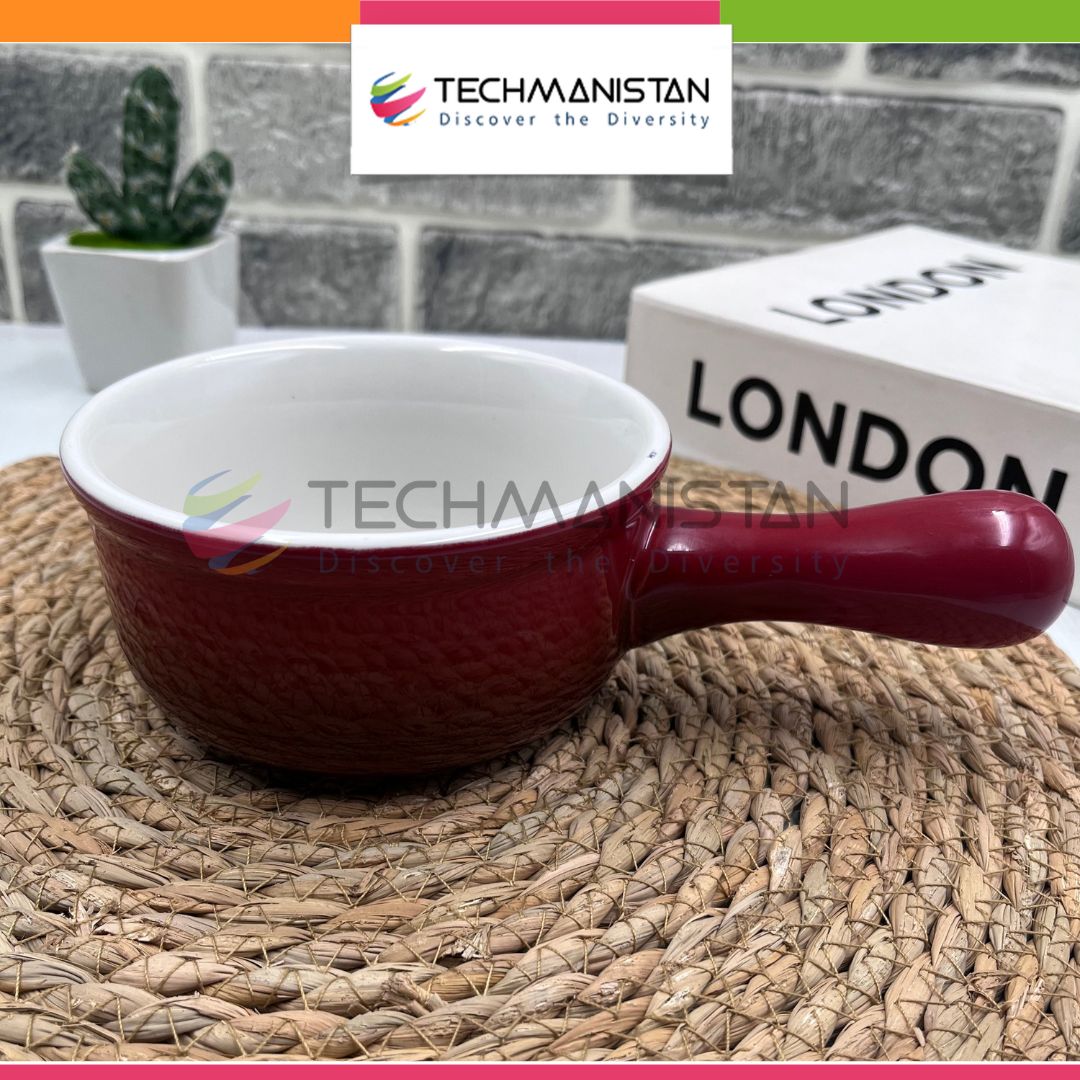 Ceramic Soup Bowl with Handle - Techmanistan in Pakistan