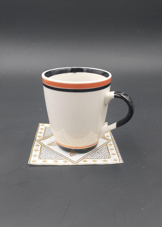 Pack of 6 - PVC Cup Coasters - Golden - Techmanistan