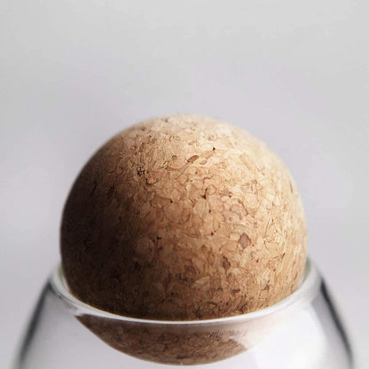 Clear Glass with Cork Ball Multipurpose Jar - Techmanistan in Pakistan