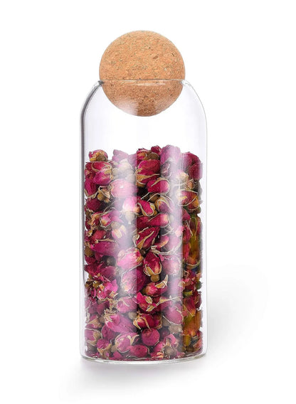 Clear Glass with Cork Ball Multipurpose Jar - Techmanistan in Pakistan