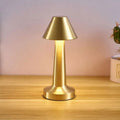 Classic Cone LED Touch Lamp – Rechargeable Cordless Table Lamp with Touch Control