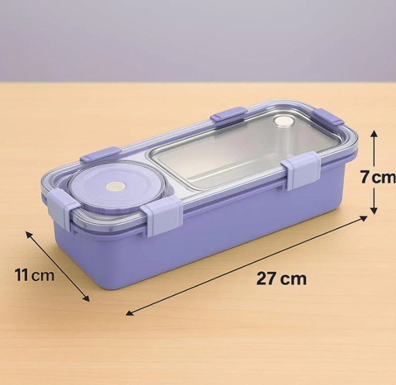 2/3 Compartment Lunch Box Stainless Steel Bento Box