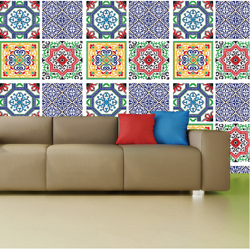 Pack of 4 - 3D Embossed Assorted Truck Art Themed Tiles Sticker (Each Sticker Size: 6x6 Inches) My Store