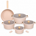 11-Piece Non-Stick Cookware Set – Pots & Pans with Lids | Ceramic Coated Aluminium