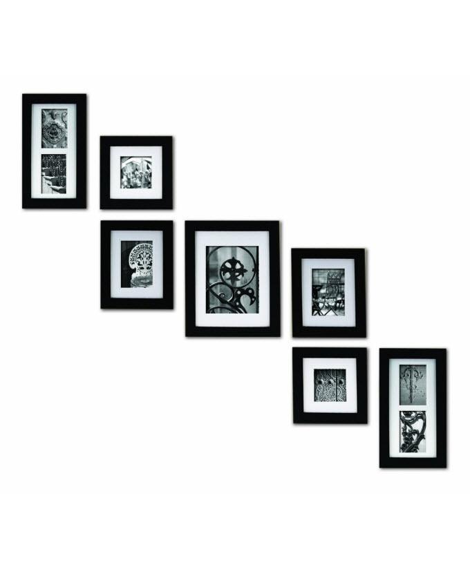 Set of 7 - Photo Frames Collage Wall Hanging Wall Decor Set - Perfect for Stairs My Store