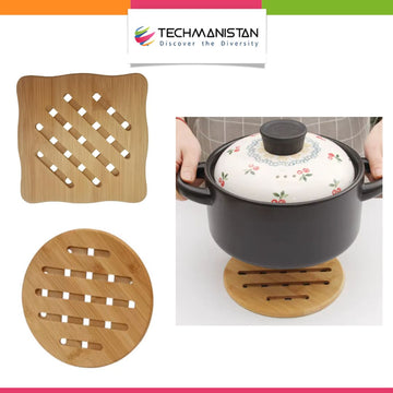Non-Slip Wooden Placemat for Dining Table Techmanistan