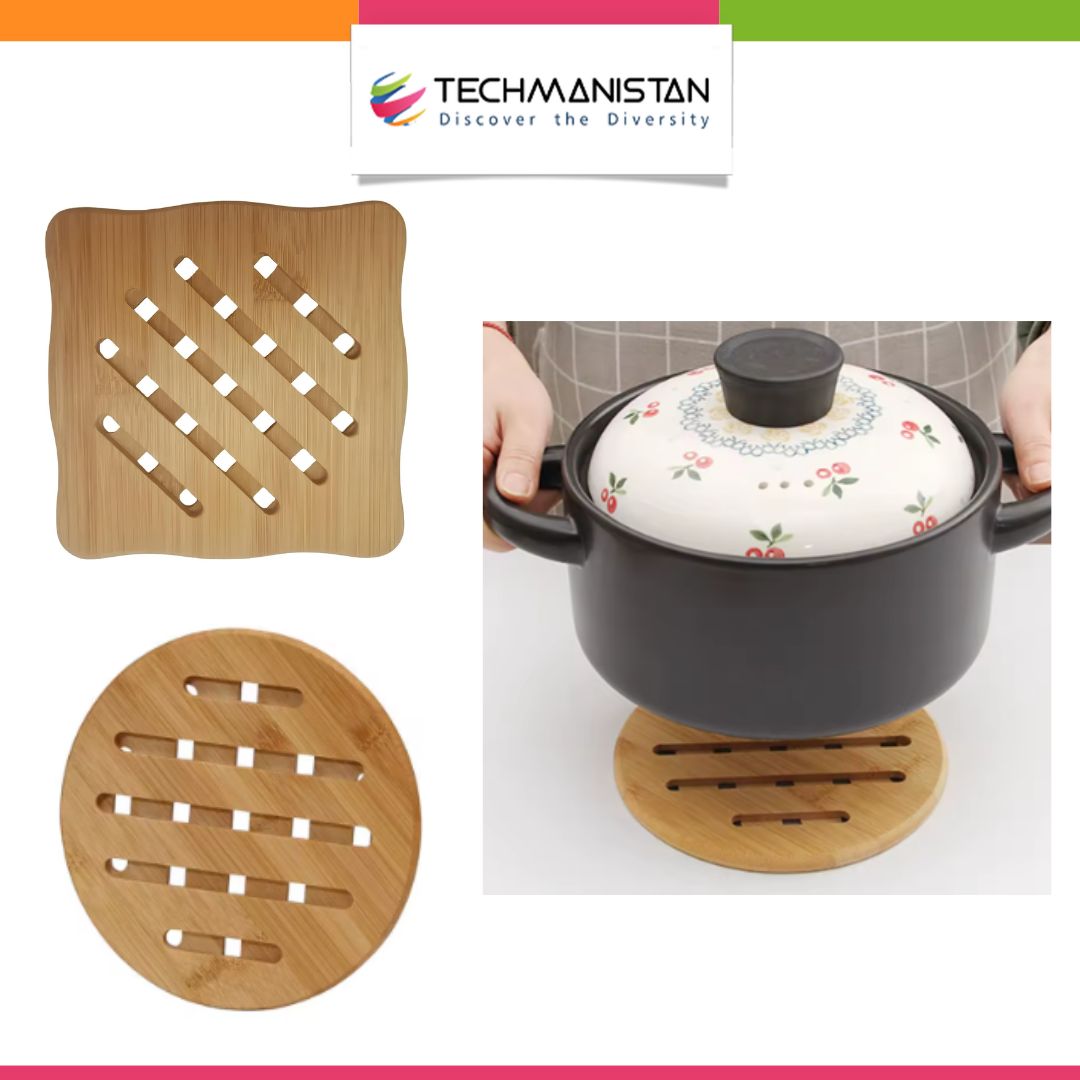 Non-Slip Wooden Placemat for Dining Table Techmanistan