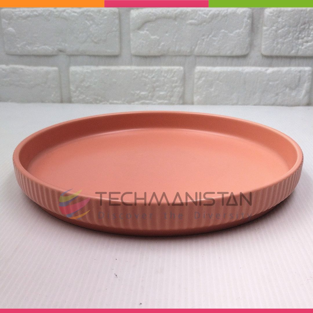Ceramic Round Serving Plate Techmanistan
