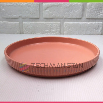Ceramic Round Serving Plate Techmanistan