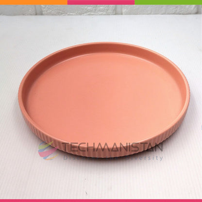Ceramic Round Serving Plate Techmanistan