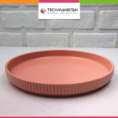 Ceramic Round Serving Plate Techmanistan