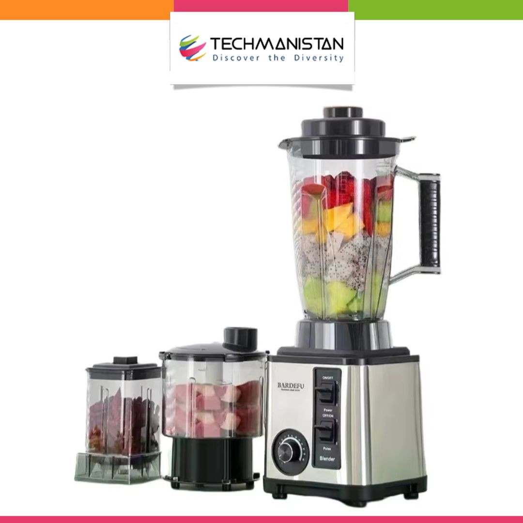 3 in 1 - 3L Portable 8 Blades Blender Juicer Smoothie Machine Techmanistan