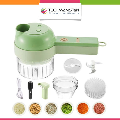 4 in 1 Handheld Electric Vegetable Cutter Set