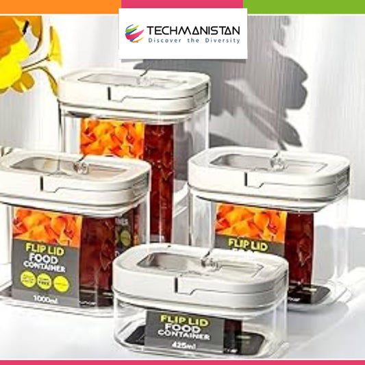 Set of 4 - Fliplock Food Storage Container