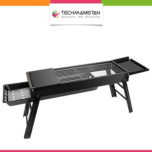 Large Foldable Charcoal BBQ Grill – Portable Outdoor Barbecue
