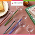 Large Glass Serving Spoon with Long Handle Techmanistan