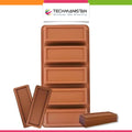 5-Cavity Silicon Chocolate Bar Mold