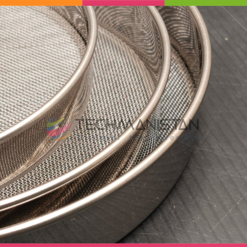Set of 3 - Stainless Steel Fine Mesh Flour & Cocoa Sieve Strainers