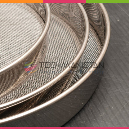Set of 3 - Stainless Steel Fine Mesh Flour & Cocoa Sieve Strainers