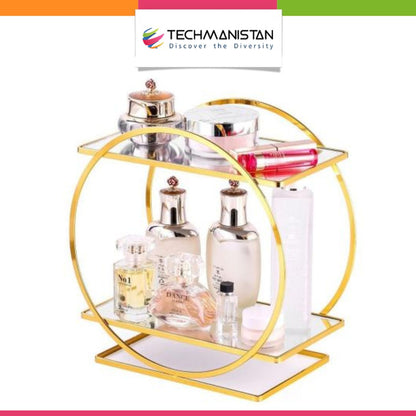 2 Tier Bathroom Countertop Makeup Organizer