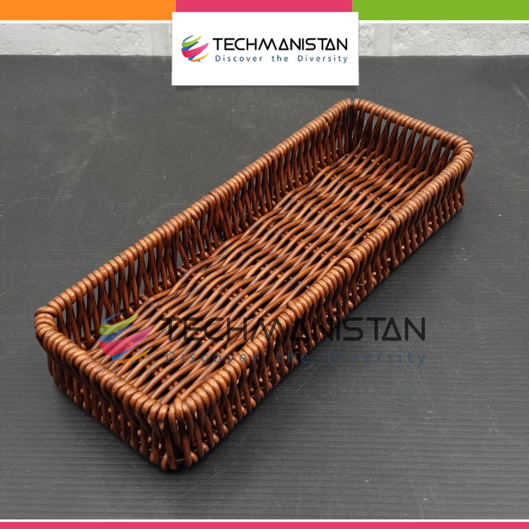 Nylon Wicker Rectangular Cutlery Basket