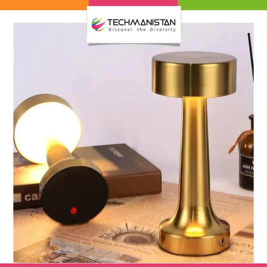 Rechargeable Golden Table Desk Lamp