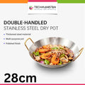 Steel Wok Frying Pan with Dual Handles
