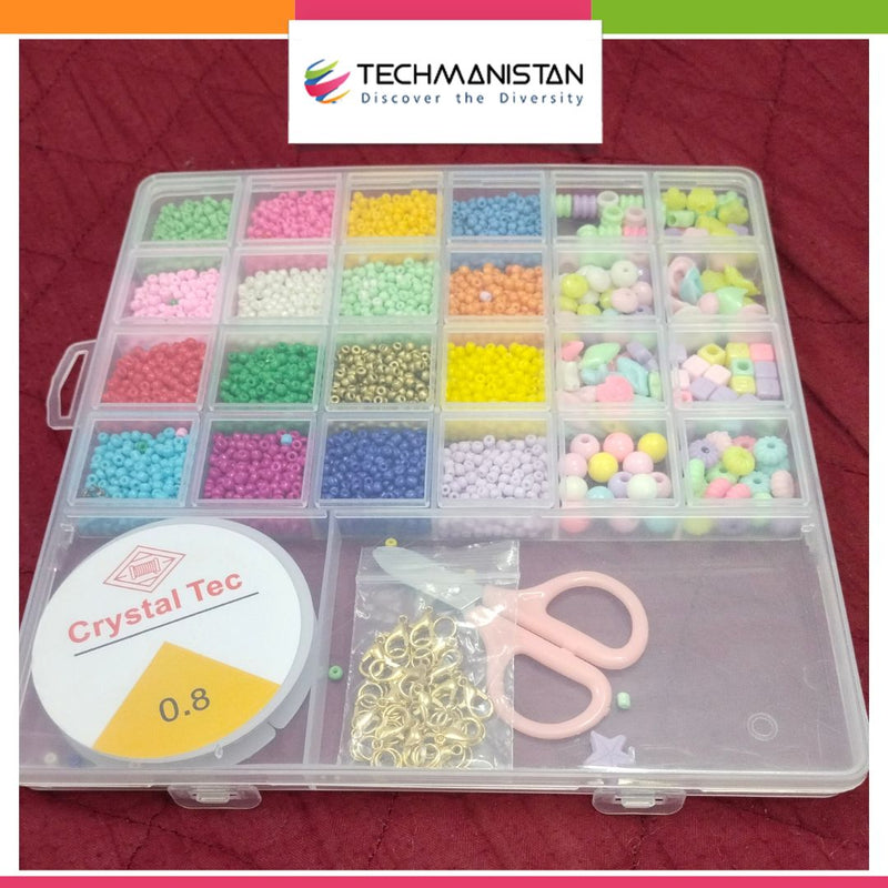 Creative Multicolor Beads Jewelry Making Activity Set