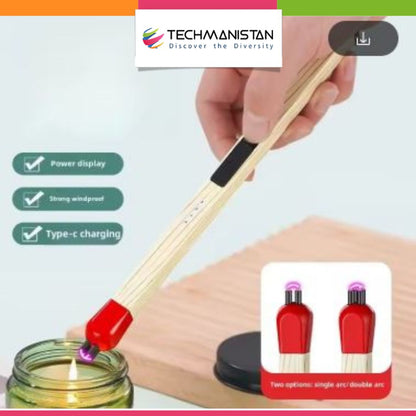 Matchstick Style USB Rechargeable Flameless Arc Lighter