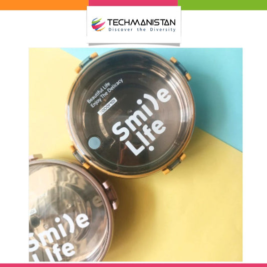 Stainless Steel Round Smile Life Lunch Box