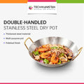 Steel Wok Frying Pan with Dual Handles