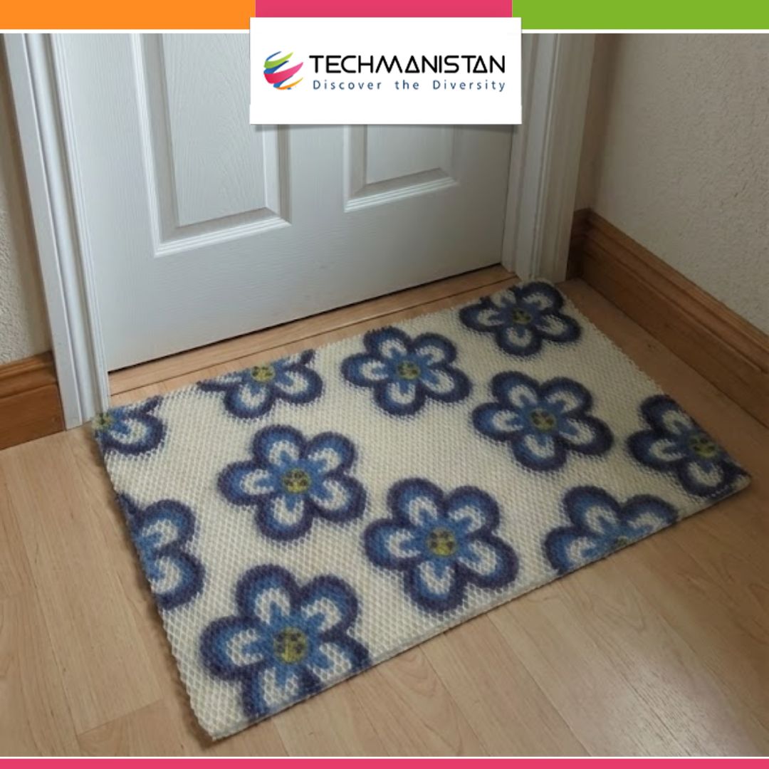 Aesthetic Mesh Technology Floor Rug Bath Mat - Random Colors and Designs