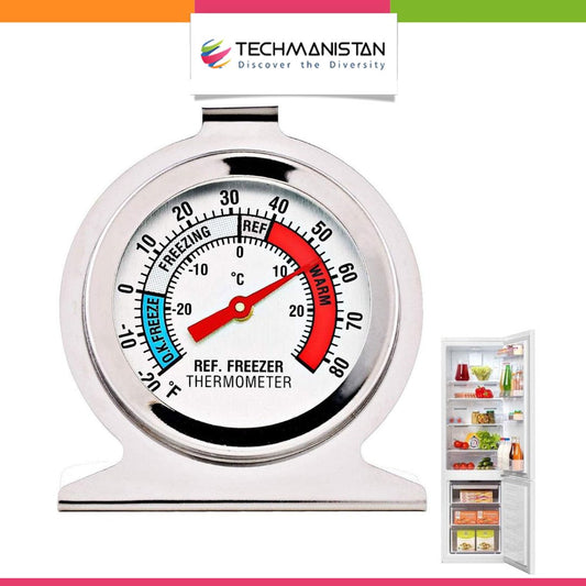 Refrigerator Thermometer with Hook and Panel Base Hang
