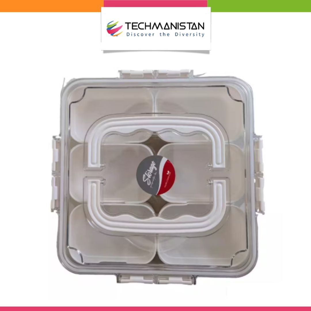 Detachable Dividers Portable Snack box - Techmanistan in Pakistan