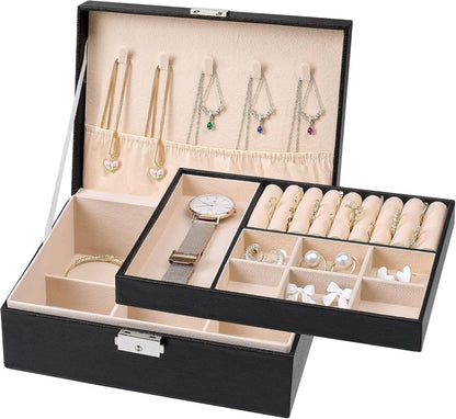 Double - Layer Jewelry Storage Box - Techmanistan in Pakistan