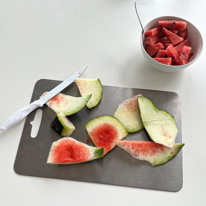 Double - Sided Stainless Steel Cutting Board - Techmanistan in Pakistan