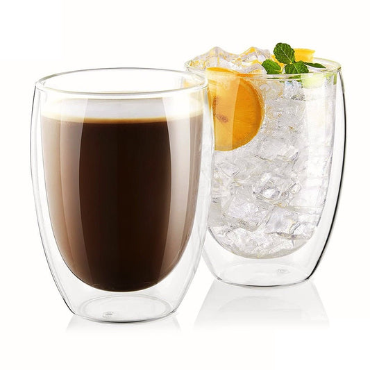 Double Wall Glass Drinking Glass - Techmanistan in Pakistan