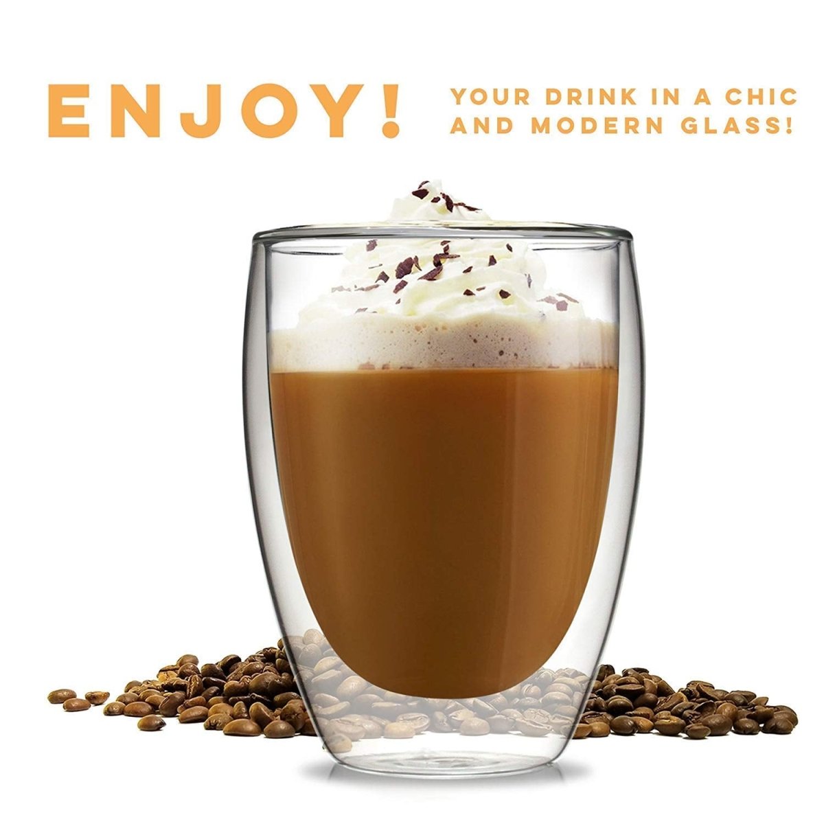 Double Wall Glass Drinking Glass - Techmanistan in Pakistan