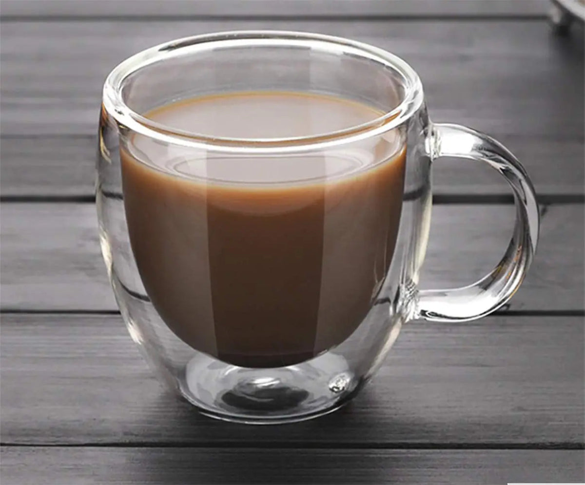 Double Wall Glass Mug - Techmanistan in Pakistan