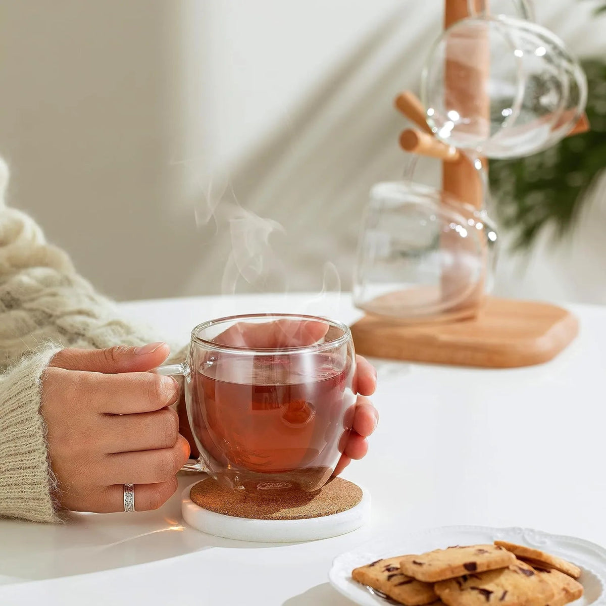 Double Wall Glass Mug - Techmanistan in Pakistan