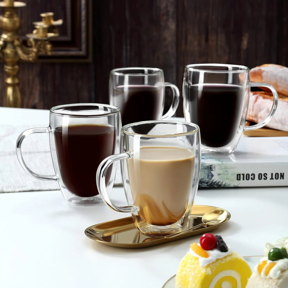 Double Wall Glass Mug - Techmanistan in Pakistan