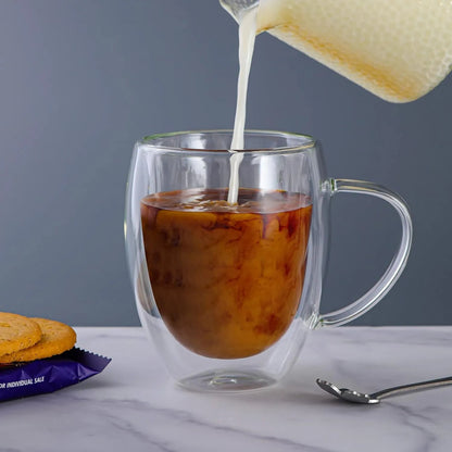 Double Wall Glass Mug - Techmanistan in Pakistan