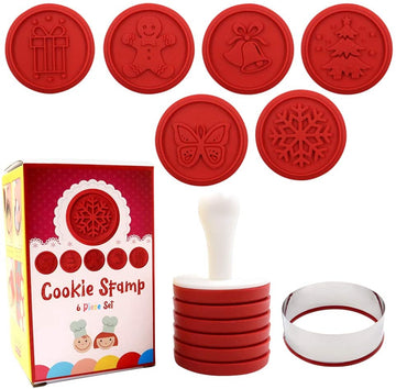 6 Pieces Cookie Stamp Set