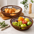 Set of 2 - Elegant Nylon Wire Woven Baskets