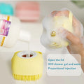 Random Color Silicone Pet Body Bath Brush, Pet Dog Shampoo Brush, Silicone Massage Exfoliating Bath Brush With Soap Dispenser, Cat Massage Comb Grooming Scrubber Brush, Comb Brush For Pets My Store