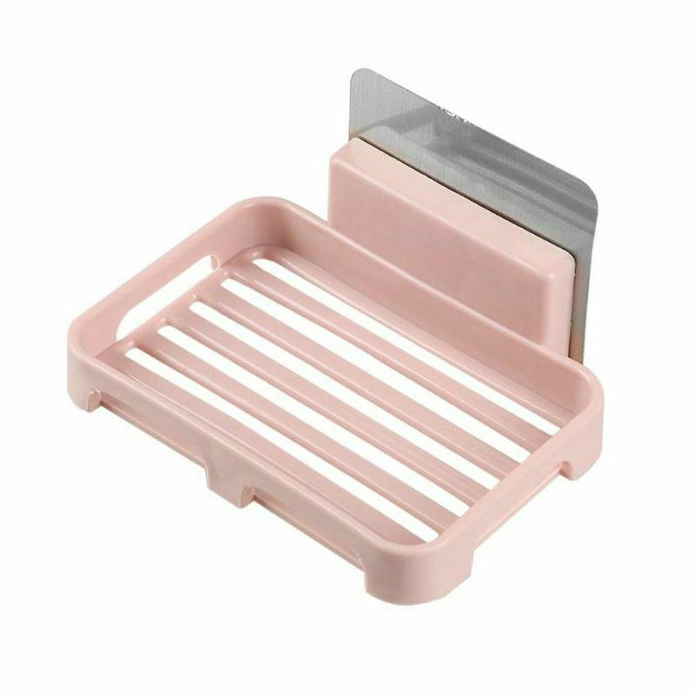 Random Color - Wall Mounted No Drilling Self Adhesive Soap Dish, Self?Adhesive Soap Tray, Wall Mounted Shower Soap Holder, Plastic Wall Mounted Soap Dish Drain Soap Tray Holder Container, Soap Tray My Store