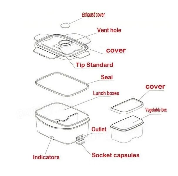 Electric Heating Lunch Box - Techmanistan in Pakistan