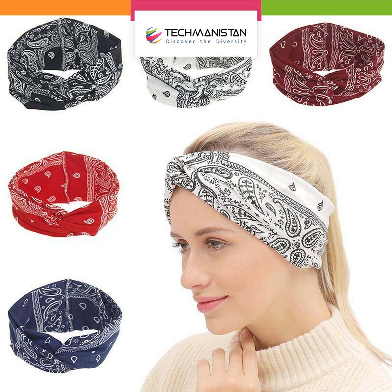 Paisley Printed Ethnic Style Unisex Bandana Headband