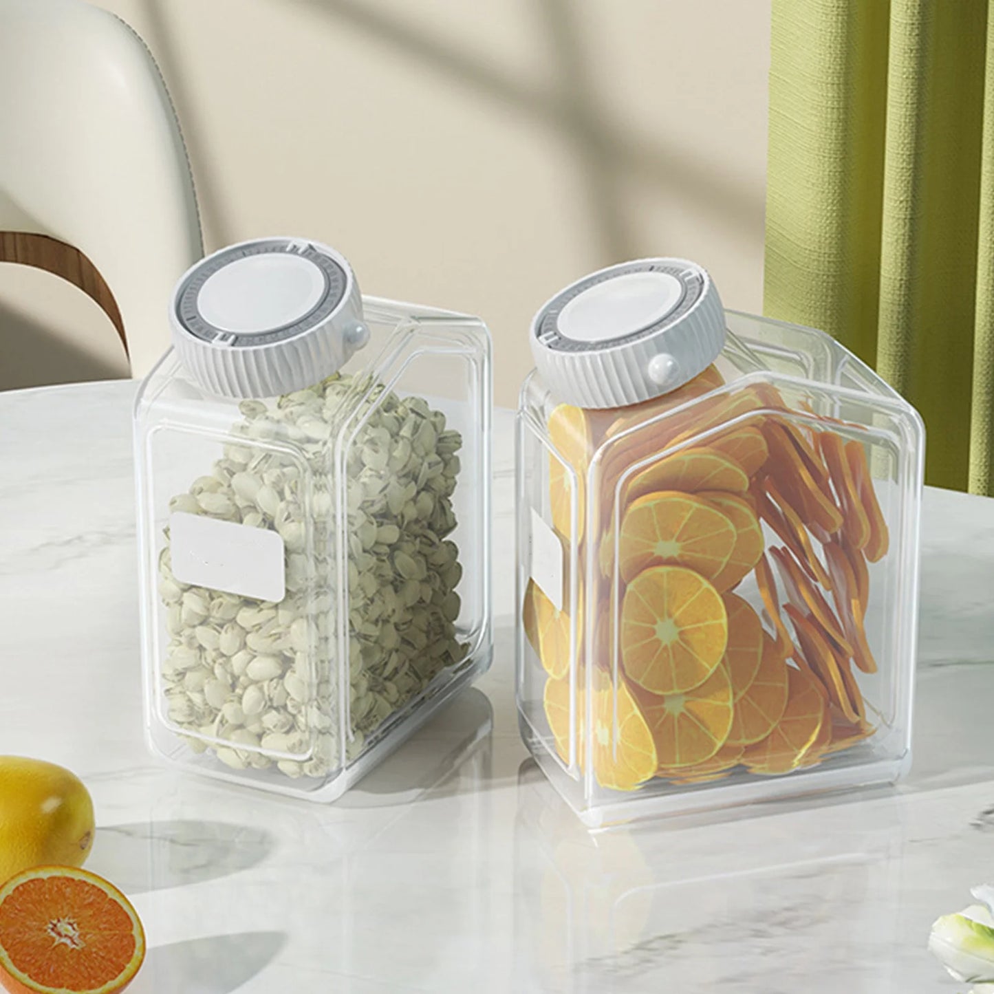 Airtight Flour Storage Container with Rotating Cap