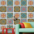 Pack of 4 - 3D Embossed Assorted Truck Art Themed Tiles Sticker (Each Sticker Size: 6x6 Inches) My Store